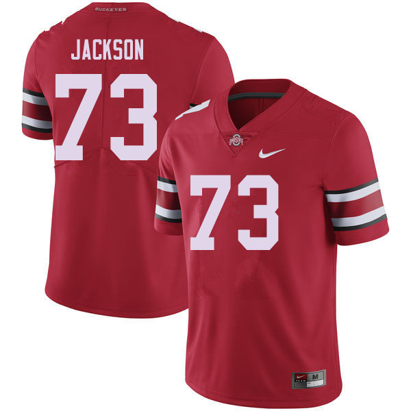 Men #73 Jonah Jackson Ohio State Buckeyes College Football Jerseys Sale-Red